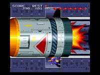 une photo d'Ã©cran de Sparkster sur Nintendo Super Nes